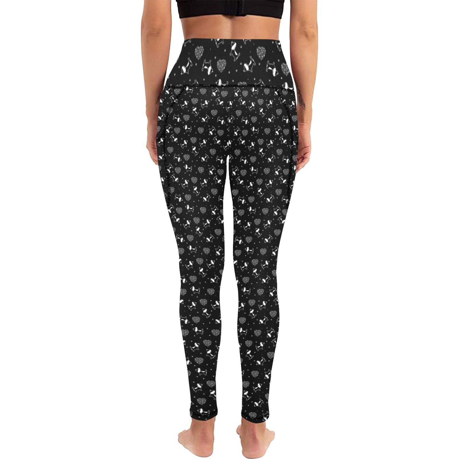 All Over Print Leggings with Pockets L56