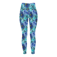 All Over Print Leggings with Pockets L56