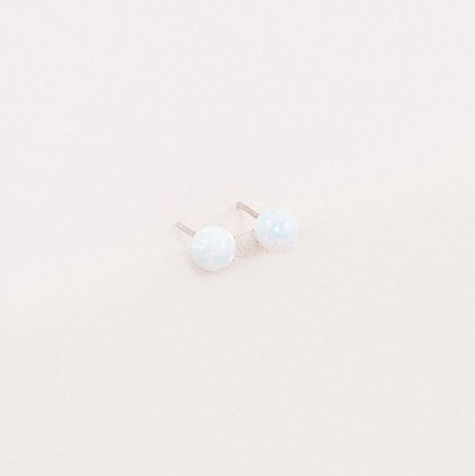 Tiny Sphere Stud Earrings