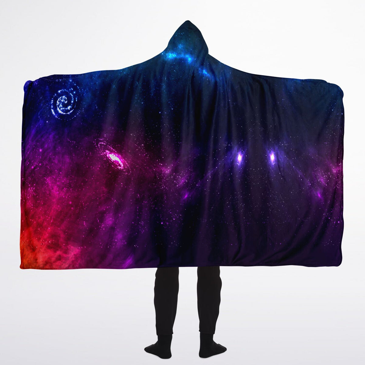 Cosmic Galaxy Hooded Blanket Micro Fleece - Adult or Youth