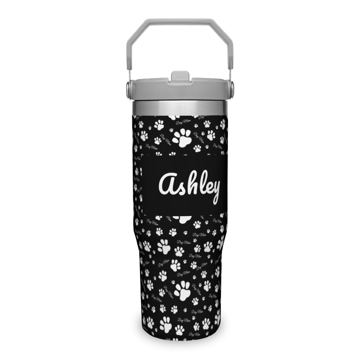 Personalized Dog Mom Tumbler with Straw