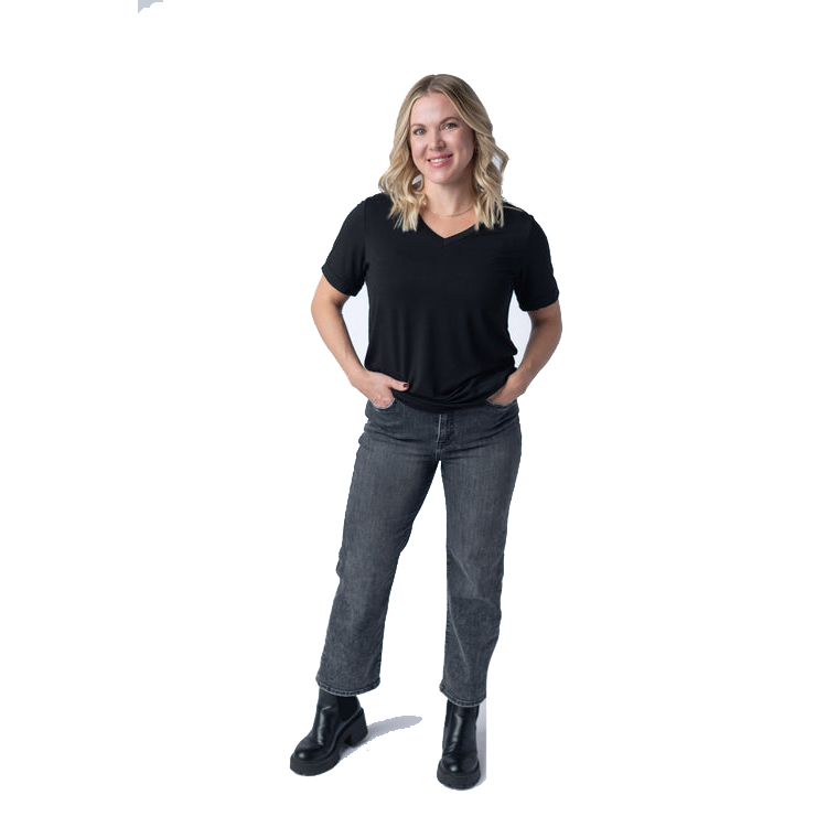 Black Sophie Tee shirt by Michelle Mae