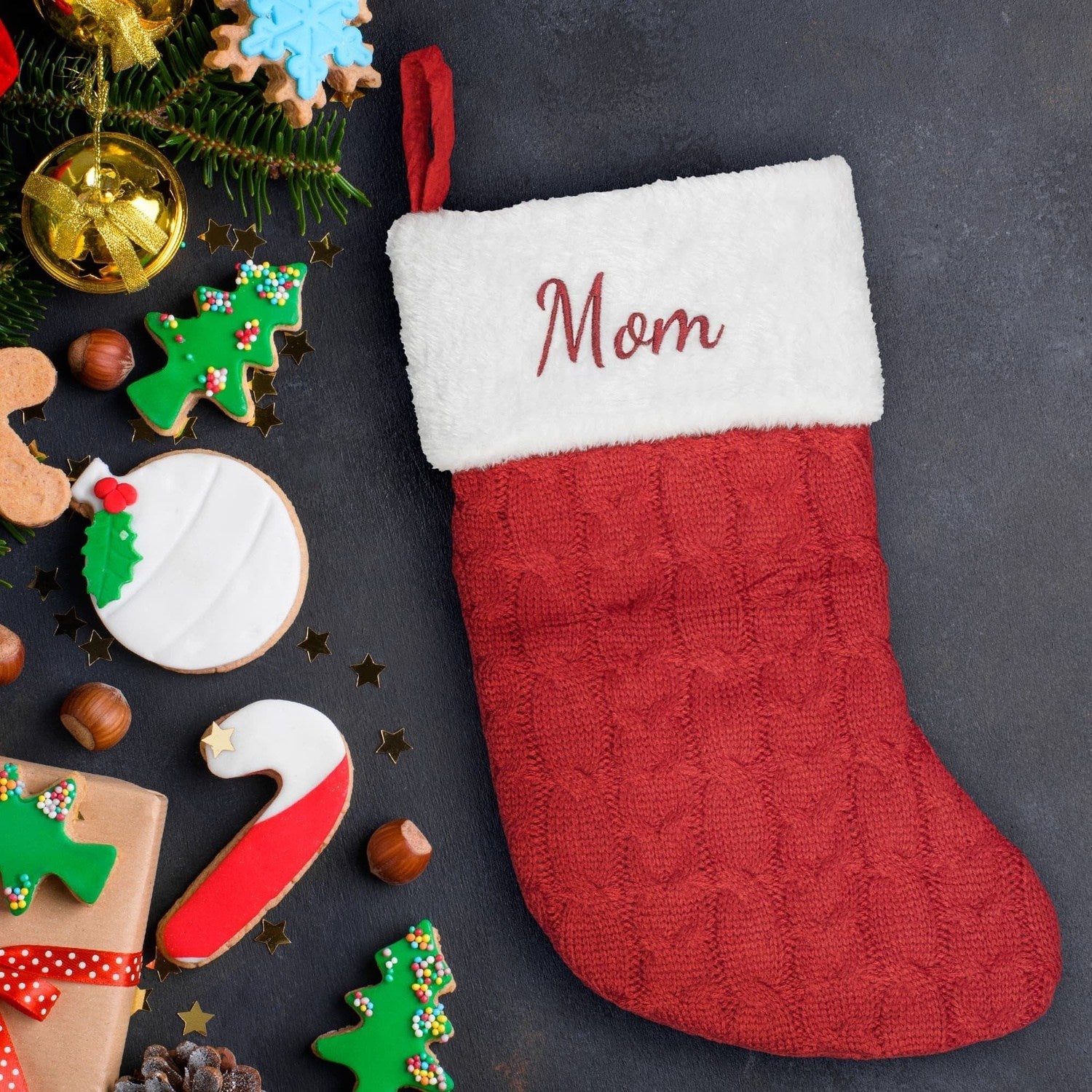 Embroidered Christmas Stocking Personalized