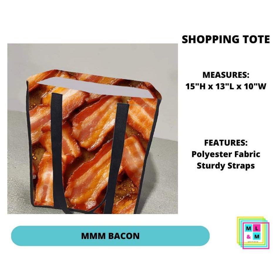 MMM Bacon Shopping Tote