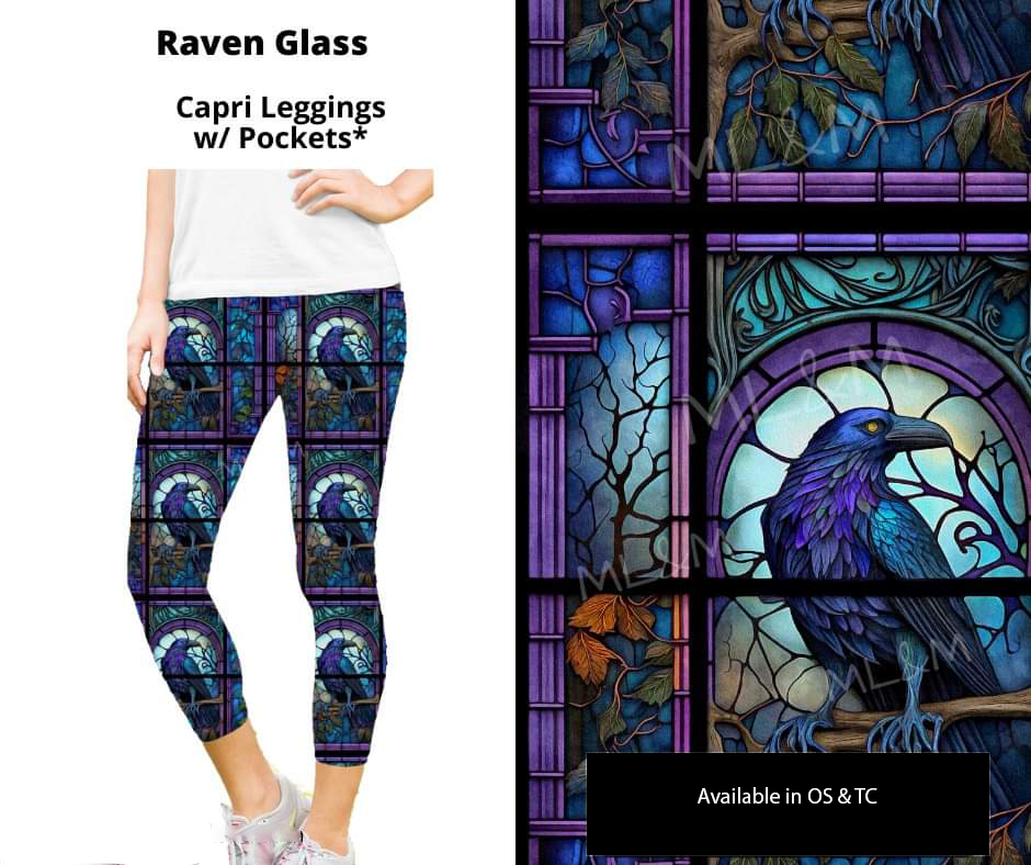 Raven Glass Capri Length w/ Pockets