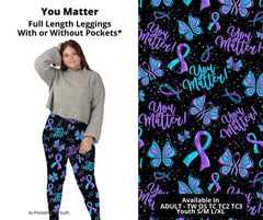 You Matter Full Length Leggings with Pockets