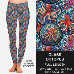 Glass Octopus Leggings with Pockets