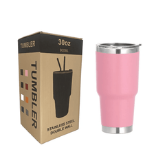 Tumblers 30oz with Metal Straw Cleaning Brush