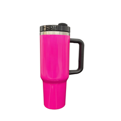 Neon Colors 40oz Tumbler with Handle Insulated Travel Mug for Hot and Cold Drinks