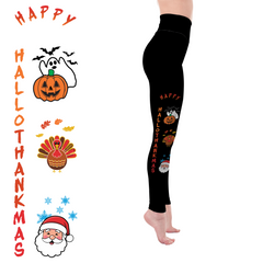 Pre Order  Happy  HalloThanksMasPre Order Leggings with Pockets