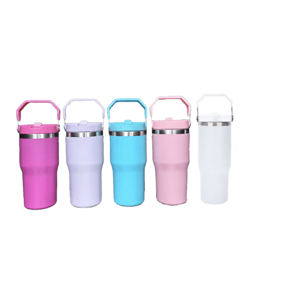 Tumbler with Flip up Straw 30 oz