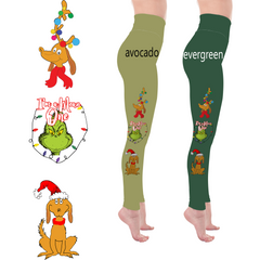 The Mean One Pre Order Green Leggings with Pockets