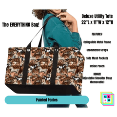 Painted Ponies Collapsible Tote