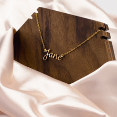 Personalized Name Necklace in Stainless Steel Gold, Rose Gold, Silver
