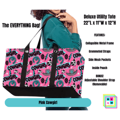 Pink Cowgirl Collapsible Tote