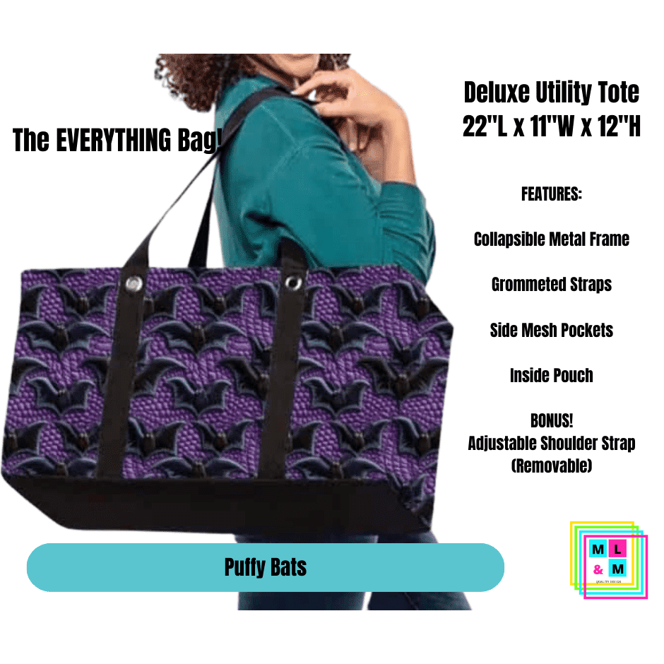 Puffy Bats Collapsible Tote