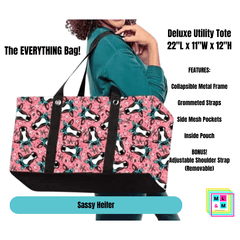 Sassy Heifer Collapsible Tote