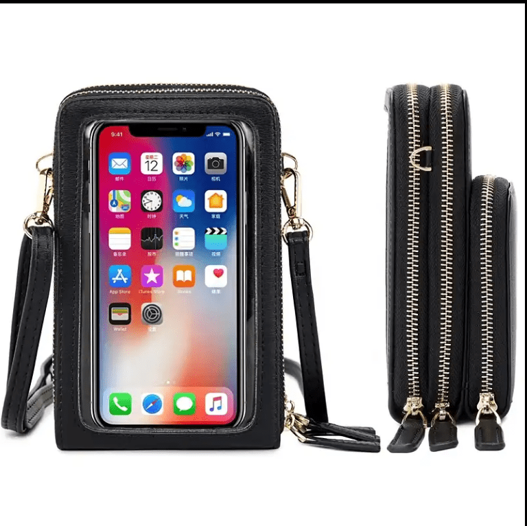 Deluxe Touchscreen phone crossbody purse in Multi Colors Deluxe