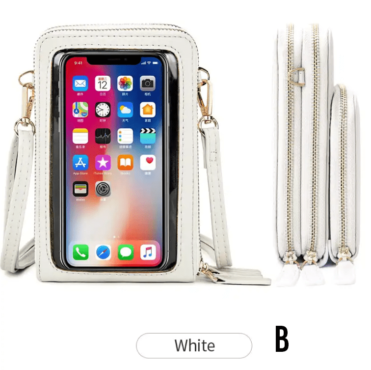 Deluxe Touchscreen phone crossbody purse in Multi Colors Deluxe