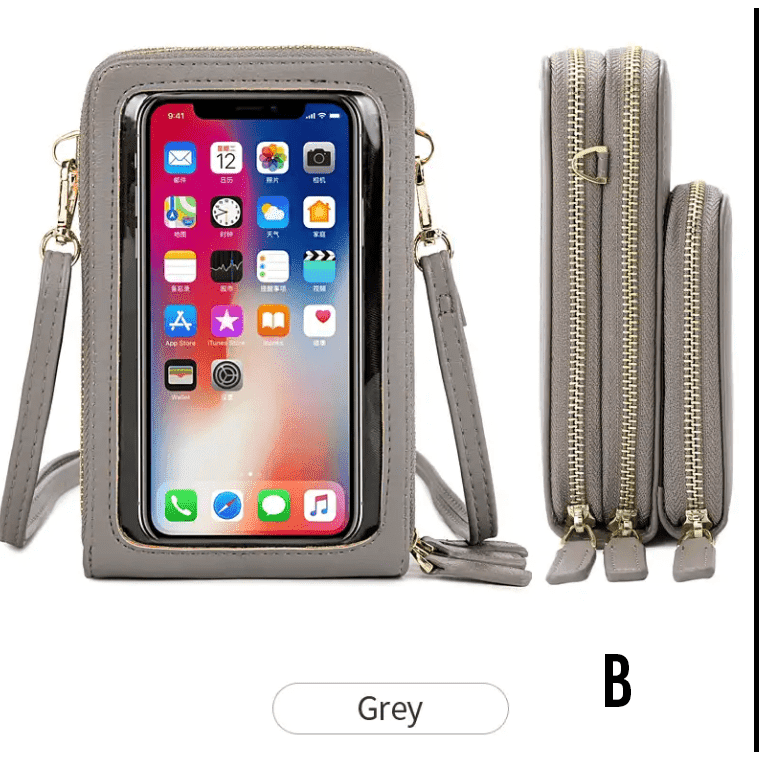 Deluxe Touchscreen phone crossbody purse in Multi Colors Deluxe