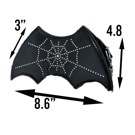 Bejeweled Bat Cross Body Bag