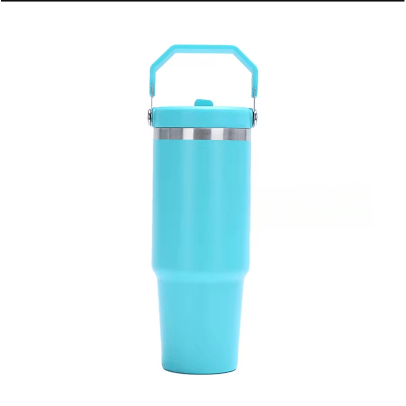 Tumbler with Flip up Straw 30 oz