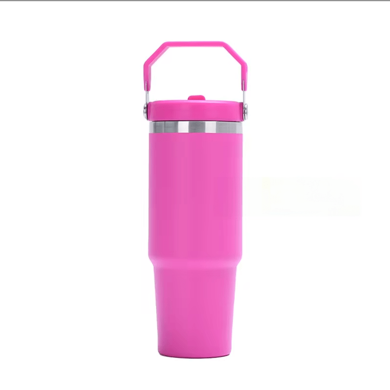 Tumbler with Flip up Straw 30 oz