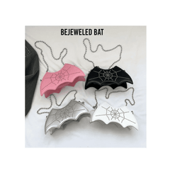 Bejeweled Bat Cross Body Bag