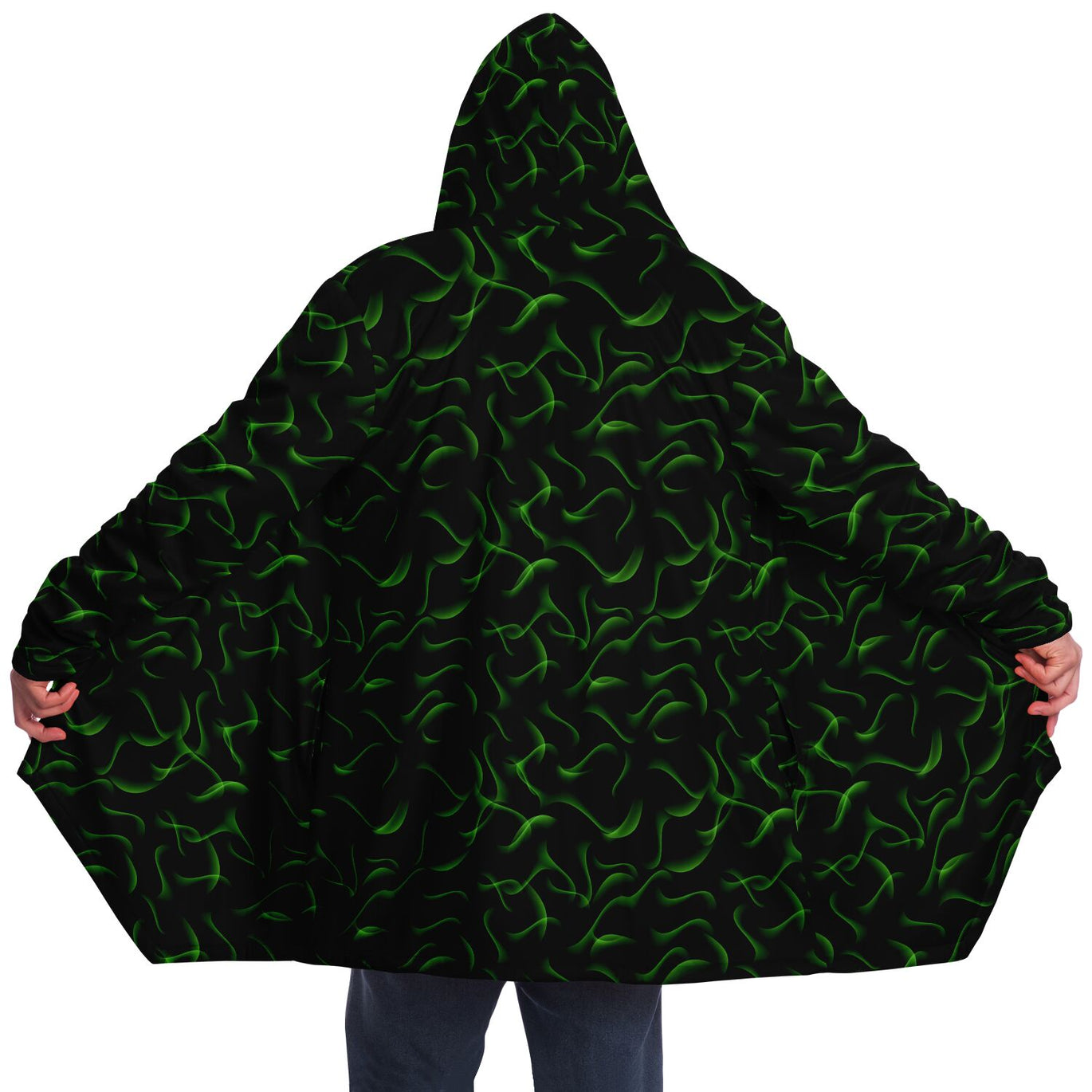 Green Tree Camo Microfleece Cloak
