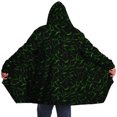 Green Waves Microfleece Cloak - Custom