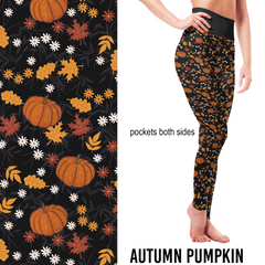 Autumn Pumpkin – Fall Leggings with Pockets -  Pre-Order