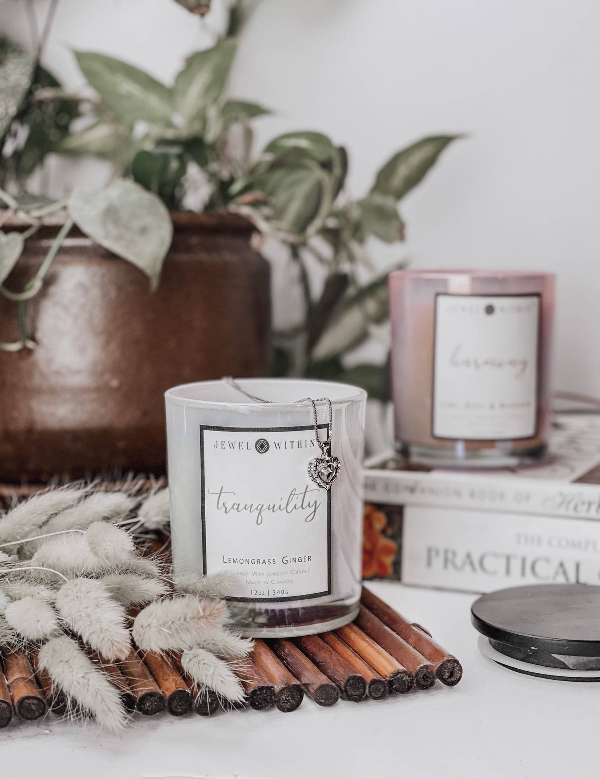 Tranquility Candle with  Sterling Silver Jewelry Inside