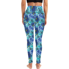 All Over Print Leggings with Pockets L56