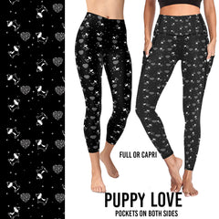 Pre Order Puppy Love Leggings with Pockets Full or Capri