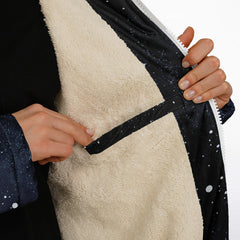 Outer Space Ombre Zipper Cloak -Black or White Lining