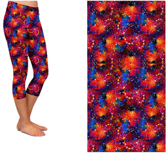 Primary Color Chaos Leggings with Pockets