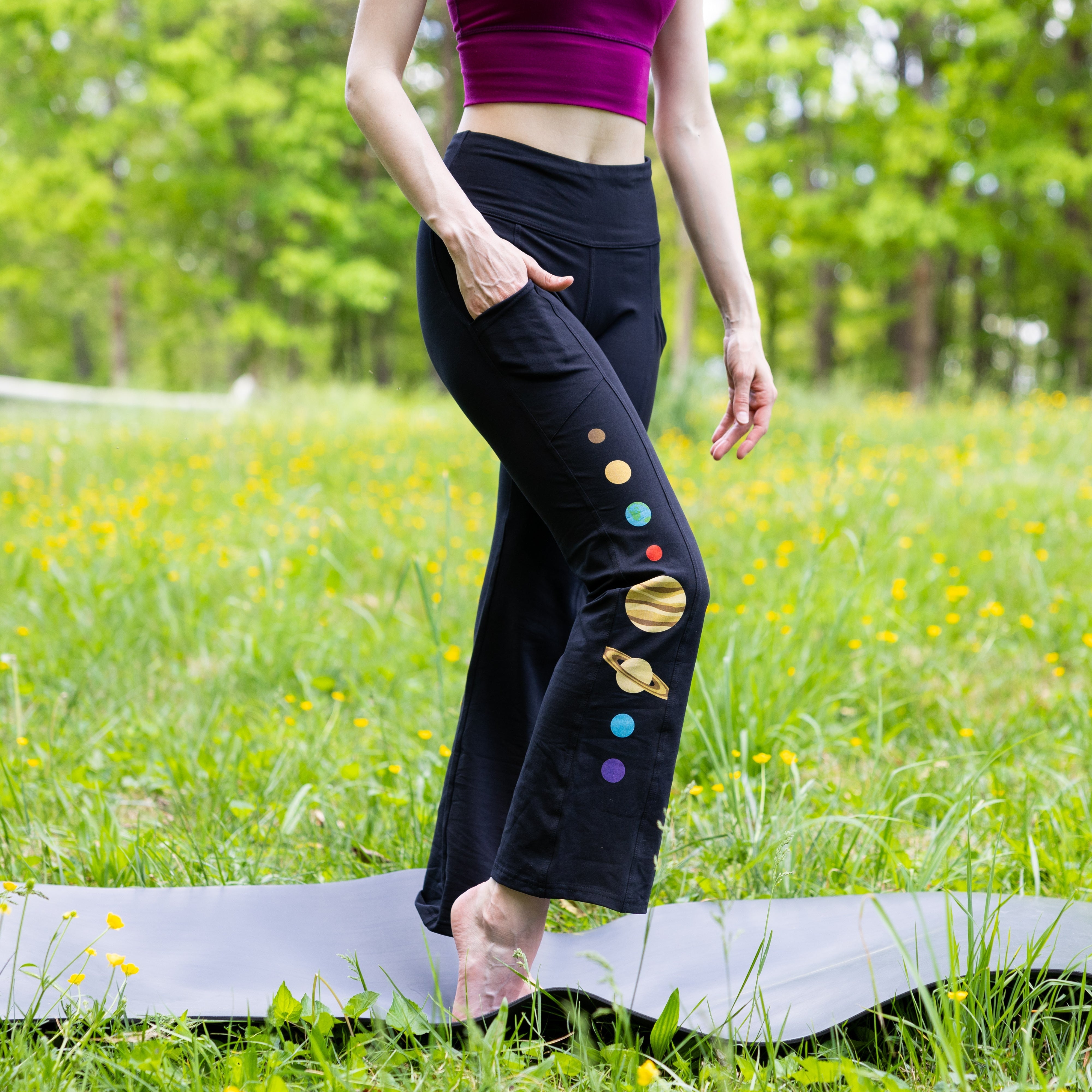 Solar System Athletic Fit Yoga Pants