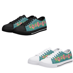 Tropical Flowers Womens Low Top Canvas Shoes