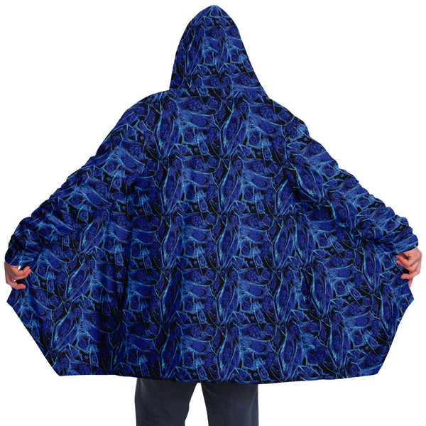 Blue Lighting Hooded online Cloak with Pockets