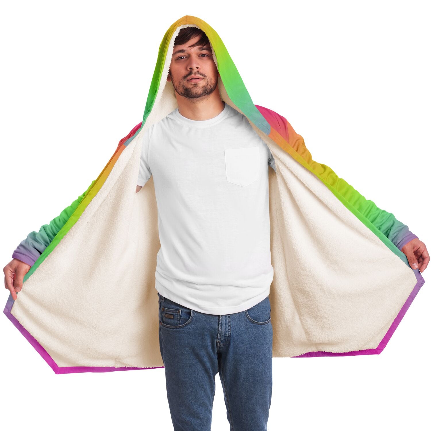 Rainbow Sherbet Color Glide Cloak - Custom