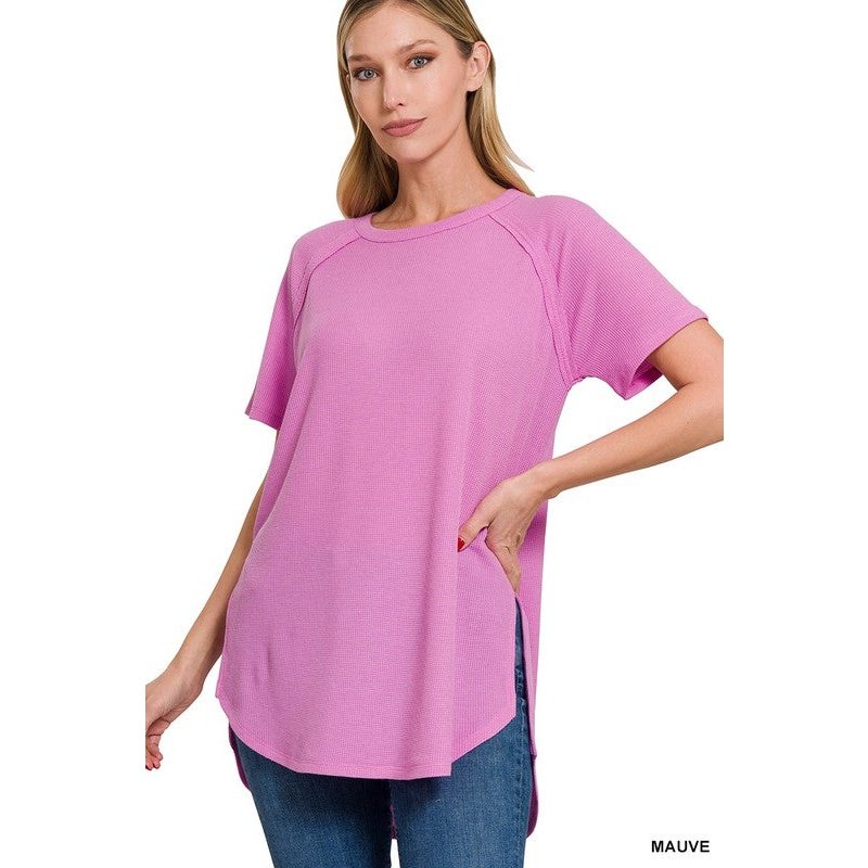 MELAGE BABY WAFFLE SHORT SLEEVE TOP