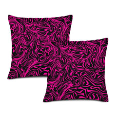 Set of Hot Pink Zebra Throw Pillows