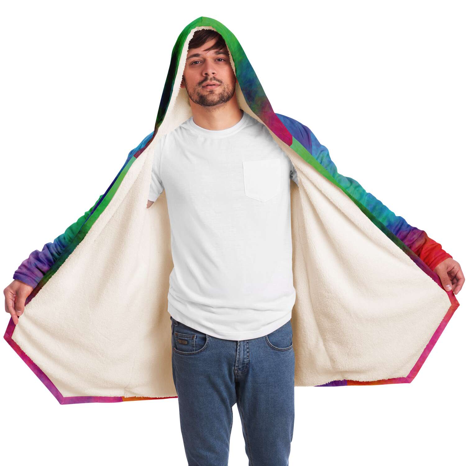 Color Cloud Cloak with Hood and Pockets - Custom