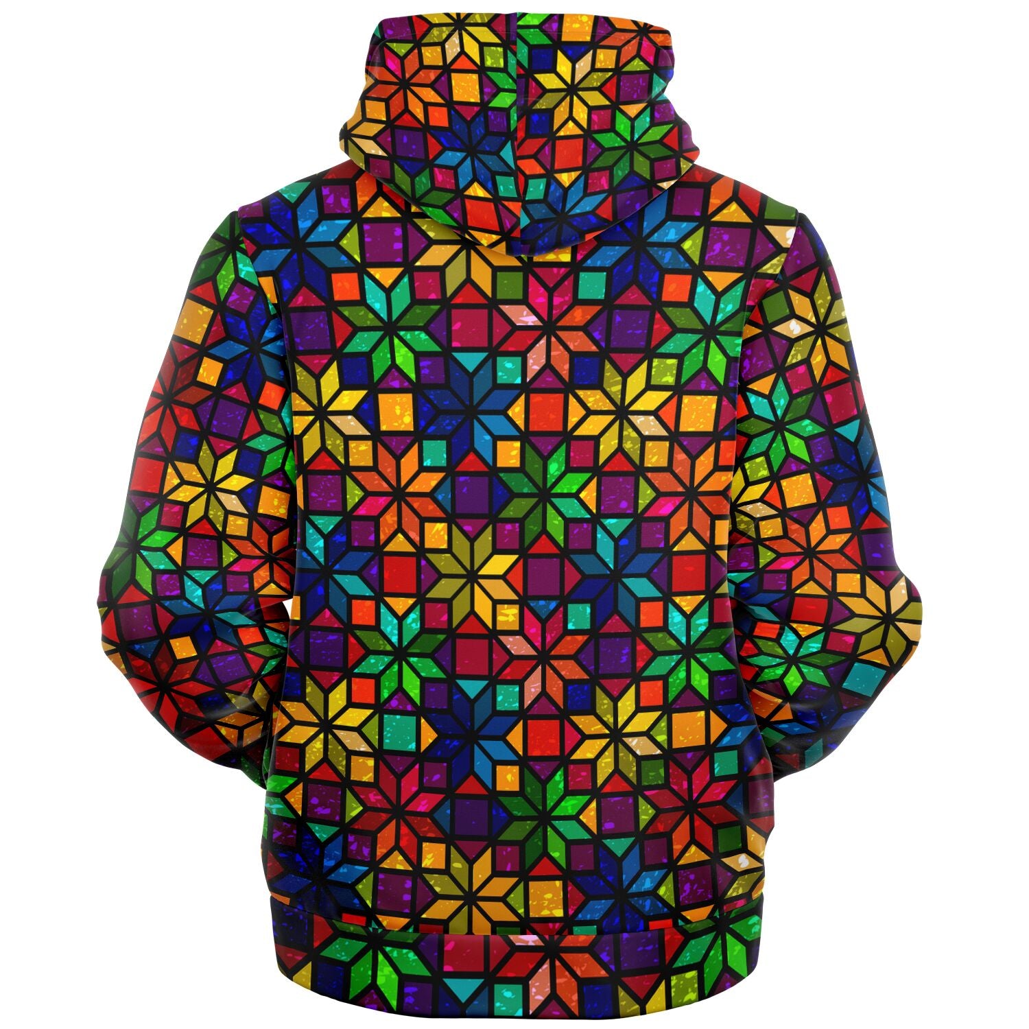 Floral Stained Glass Jacket with Pockets - Custom
