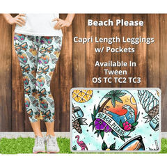 Beach Please Capris with Pockets