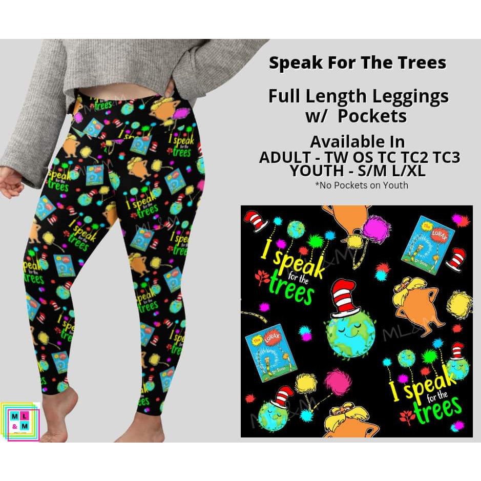 Speak For The Trees Full Length Leggings w/ Pockets