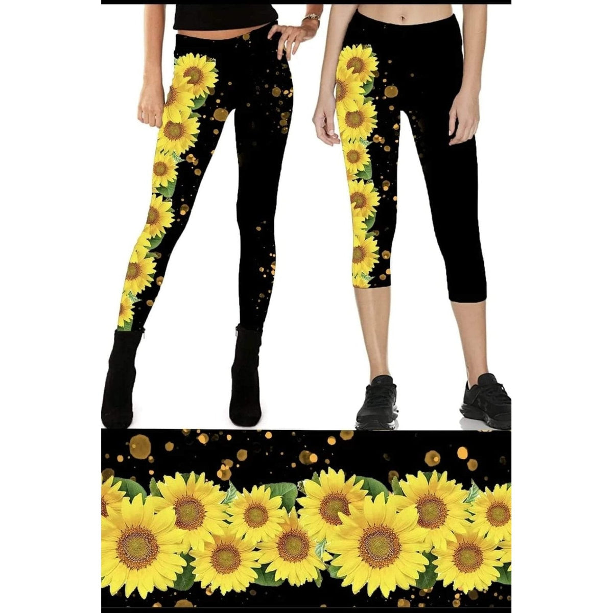 Sunflower Spree Leggings with Pocket
