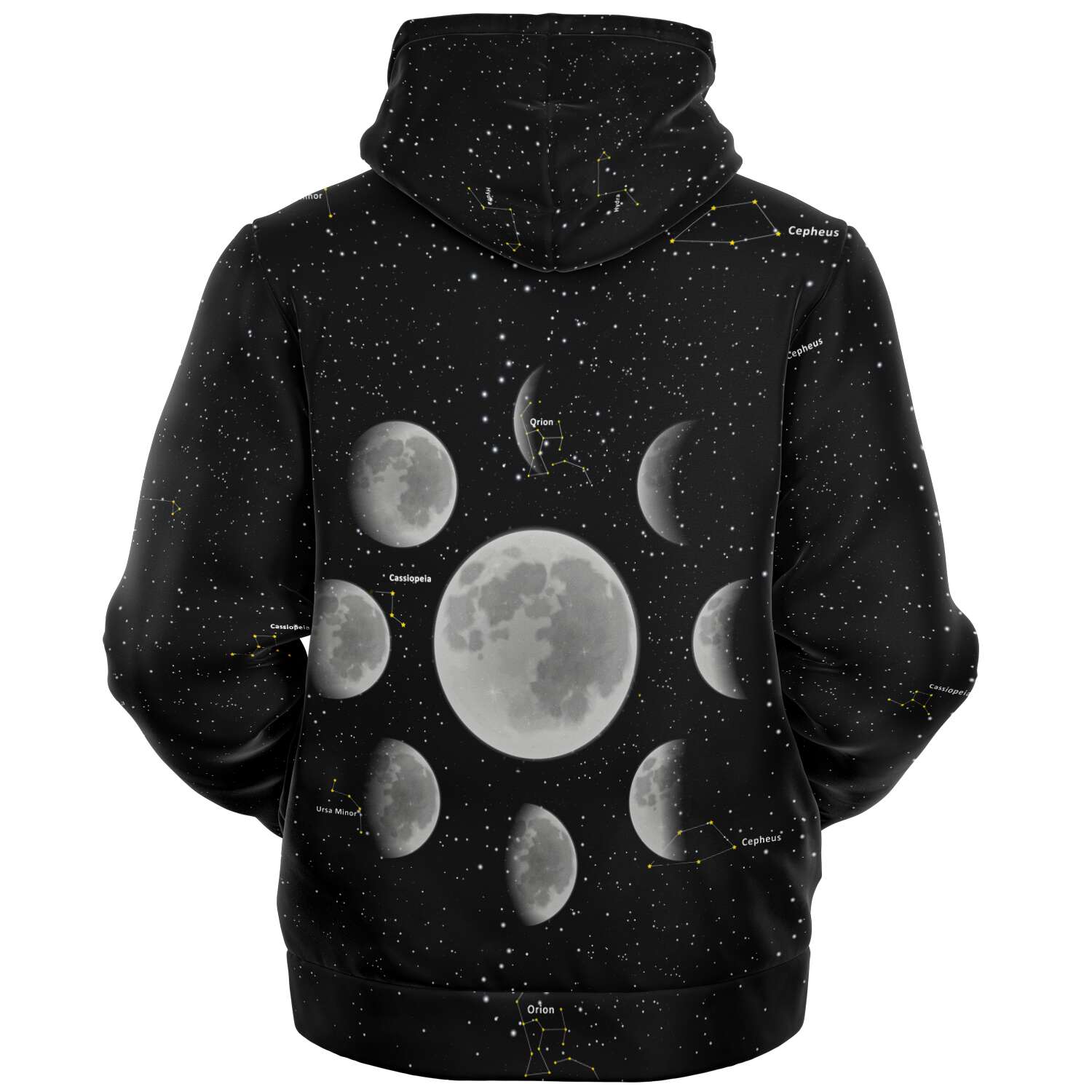 Moon Phases Hoodie Jacket