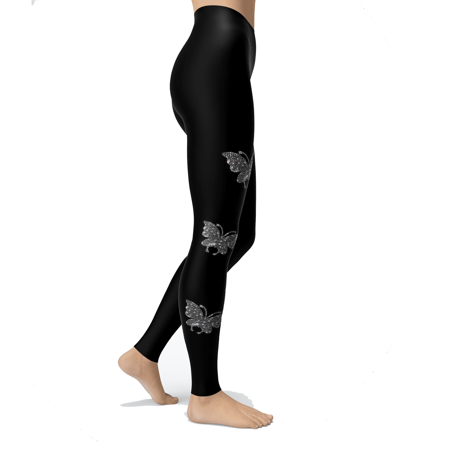 Leggings Full Length with Dual Pockets, Custom Printed, Ladies