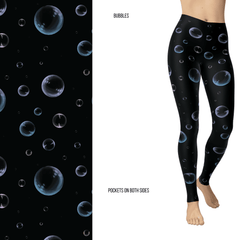 Bubbles Full Length Leggings with Pockets